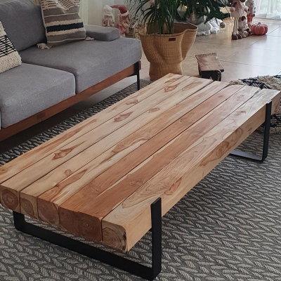 TEAK BEAM COFFEE TABLE